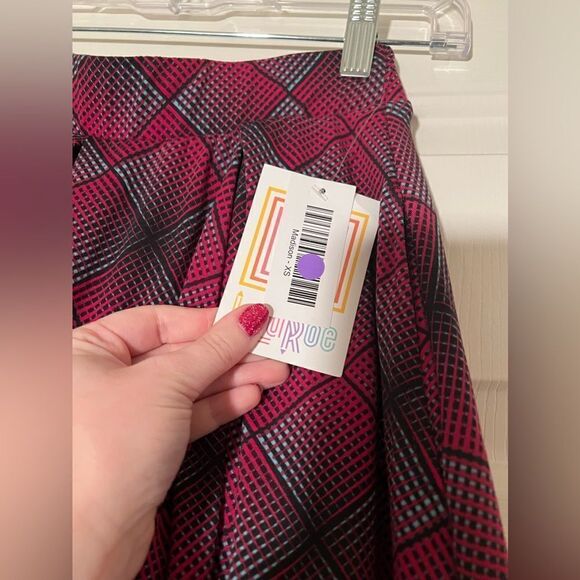 NWT Lularoe Madison Skirt - Plaid - Picture 3 of 5